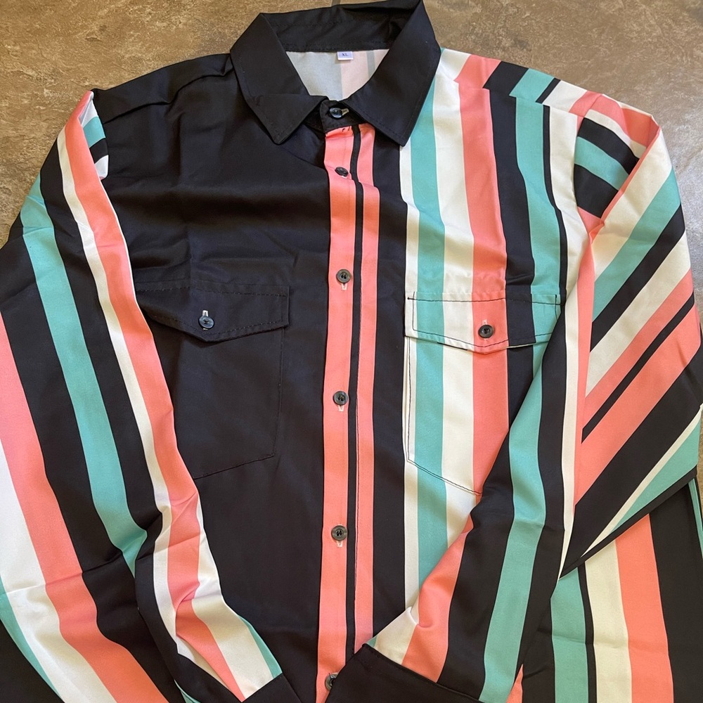 Men's Vintage Striped Shirt